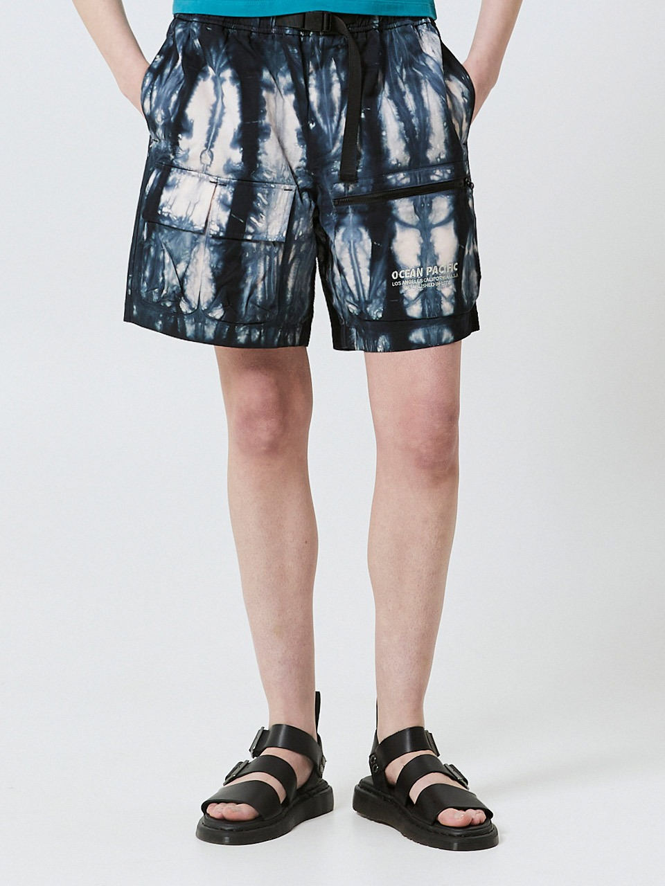 WAVE DYED CARGO SHORTS [2 COLOR]