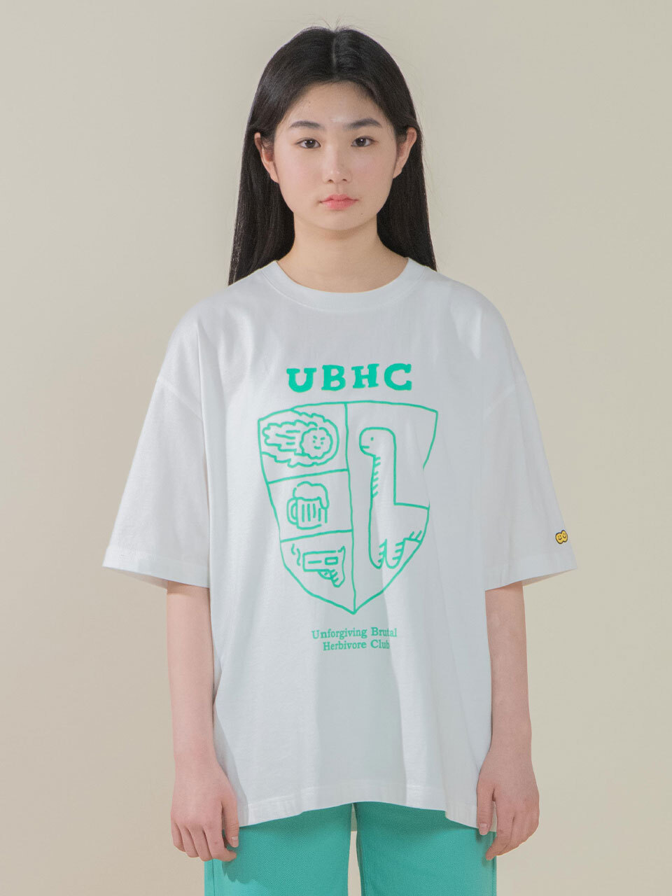 꼬모니노즈X조구만스튜디오 콜라보레이션 UBHC 티셔츠 JOGUMAN CO UBHC TS