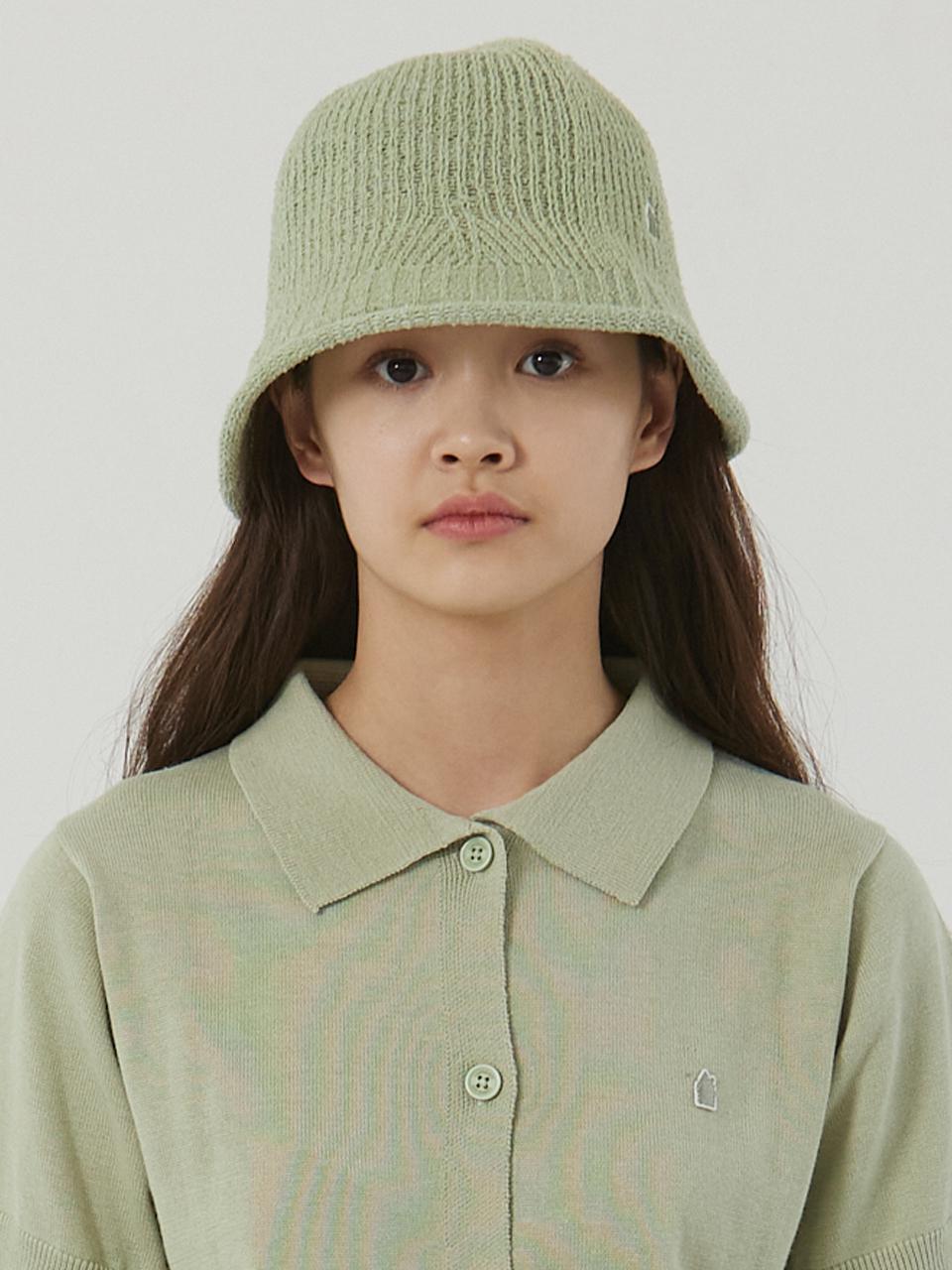 [CN]ROLLUP BOUCLE KNIT BUCKET HAT [3 COLOR]