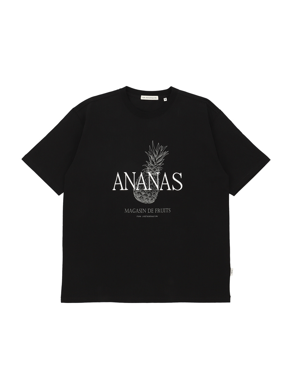 ANANAS HALF T-SHIRTS [BLACK]