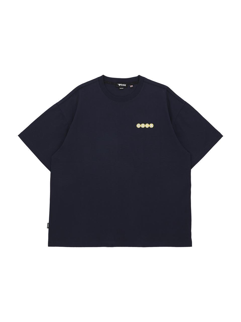 LETTERING GRAPHIC T-SHIRTS [NAVY]