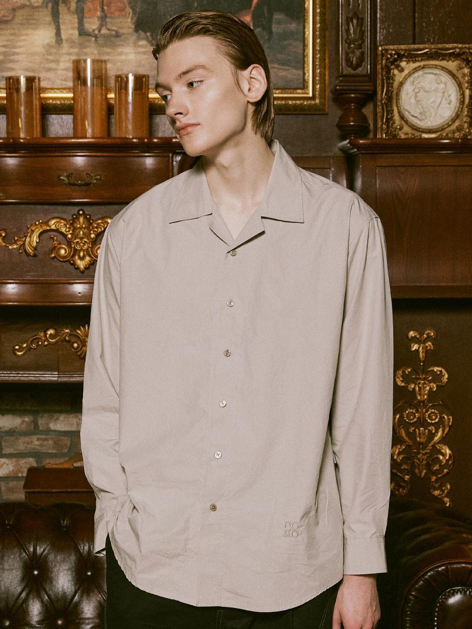 OPEN COLLAR SHIRTS [3 COLOR]