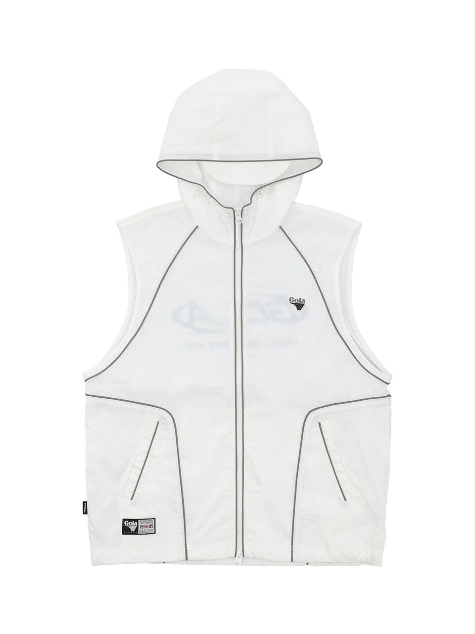 PIPING LINE VEST [WHITE]